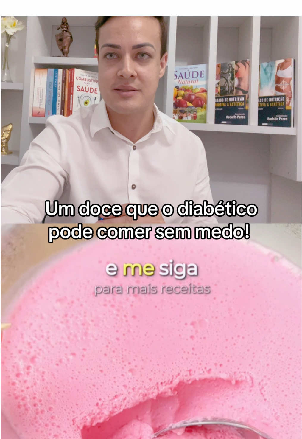 Uma receita fácil e prática para você que tem o diabetes e quer comer um doce #doces #diabetestipo2 #diabetestipo1 #receitasimples #creatorsearchinsights 