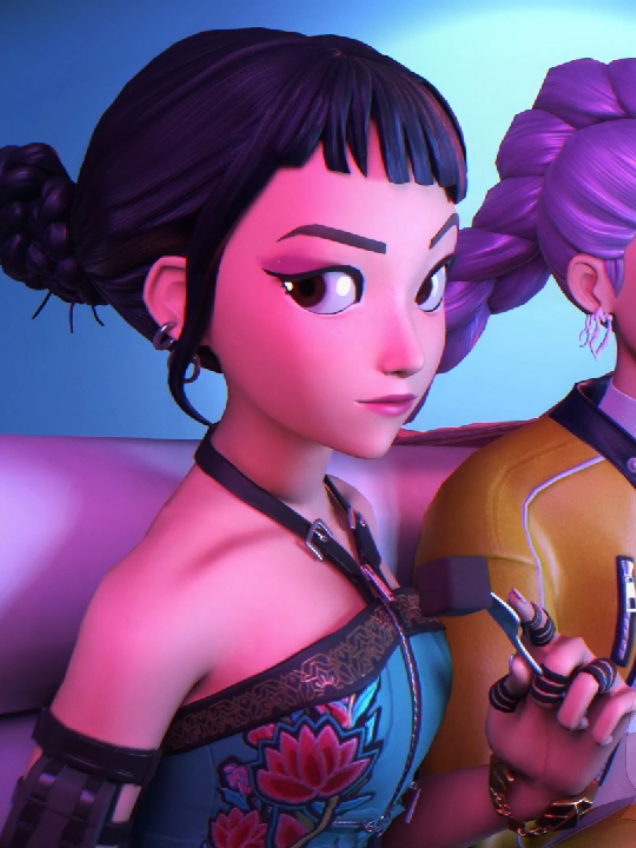 Zoey is the maknae 🧐 #kpopdemonhunter #animation #fortnite #fyp #meme