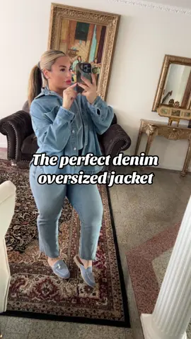Linked 🥰❤️ #denim #jacket #denimyourway #OOTD #curvy 