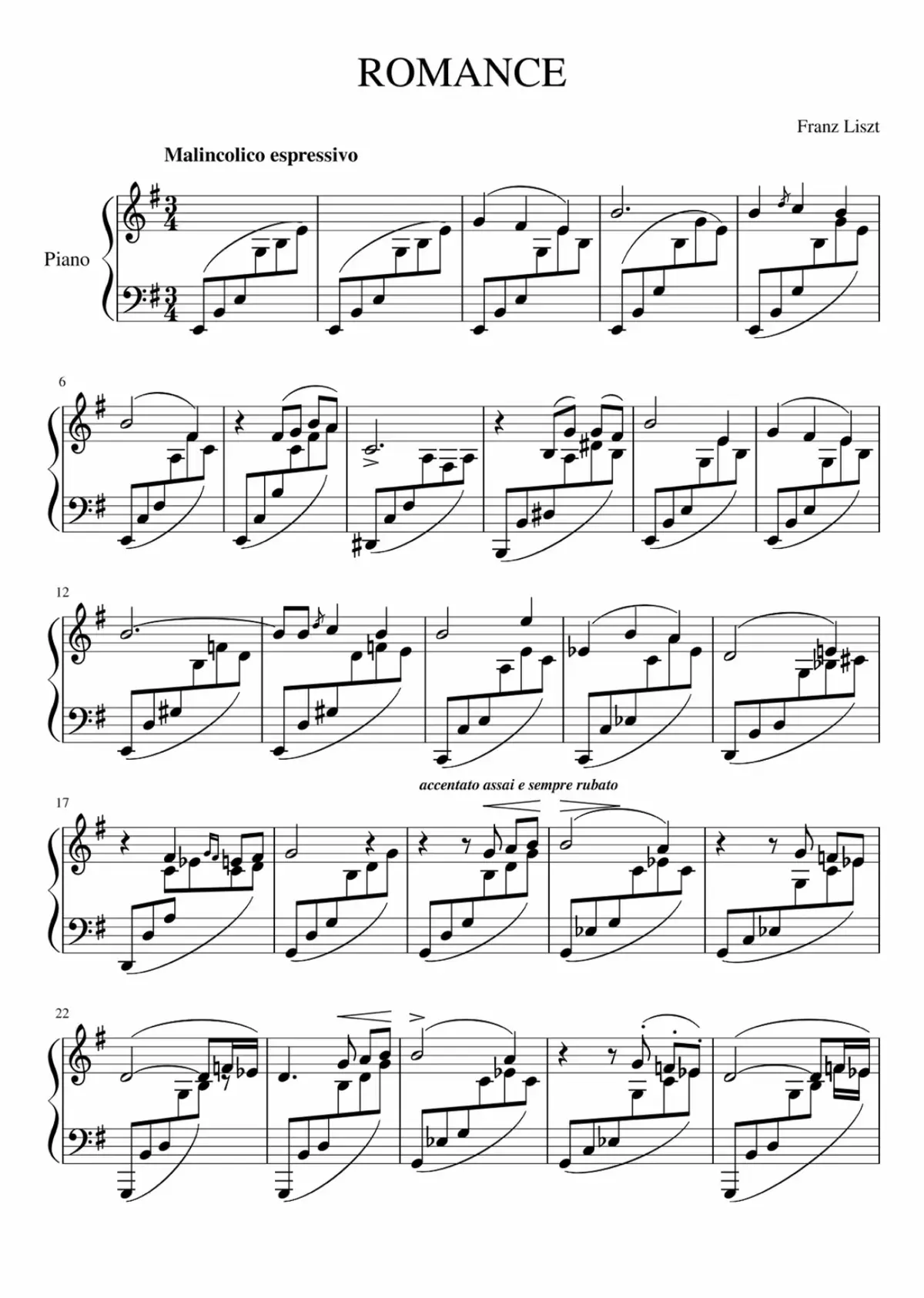 Liszt Romance S. 169#sheet #piano 