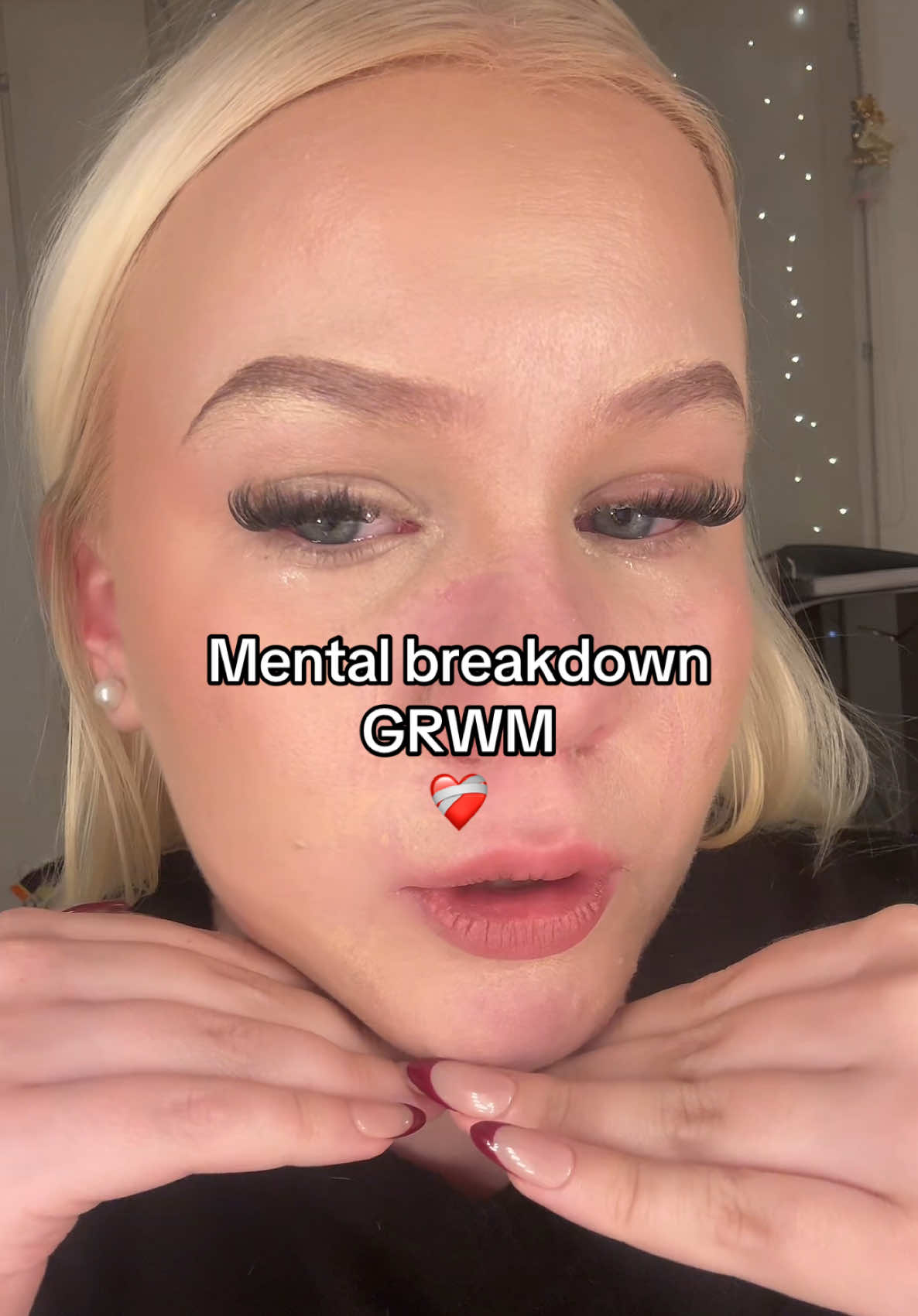 Aito GRWM❤️‍🩹 Tunteiden näyttämisessä ei ole mitään väärää. #getreadywithme #grwm 