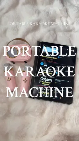 The cutest little karaoke machine 🎤 