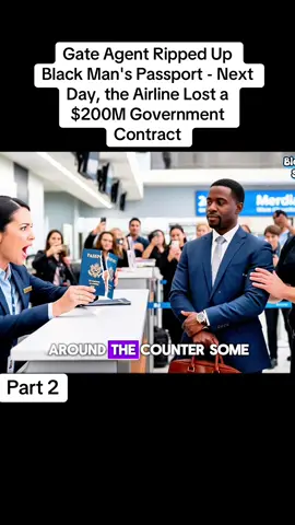 Gate Agent Ripped Up Black Man's Passport - Next Day, the Airline Lost a $200M Government Contract #foryourpage #news #newstory #newtrend #storytelling 