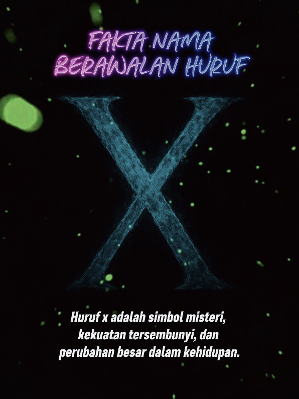 Fakta energi dan spiritual nama berawalan huruf X #hurufunik #faktanama #namaunik #X 