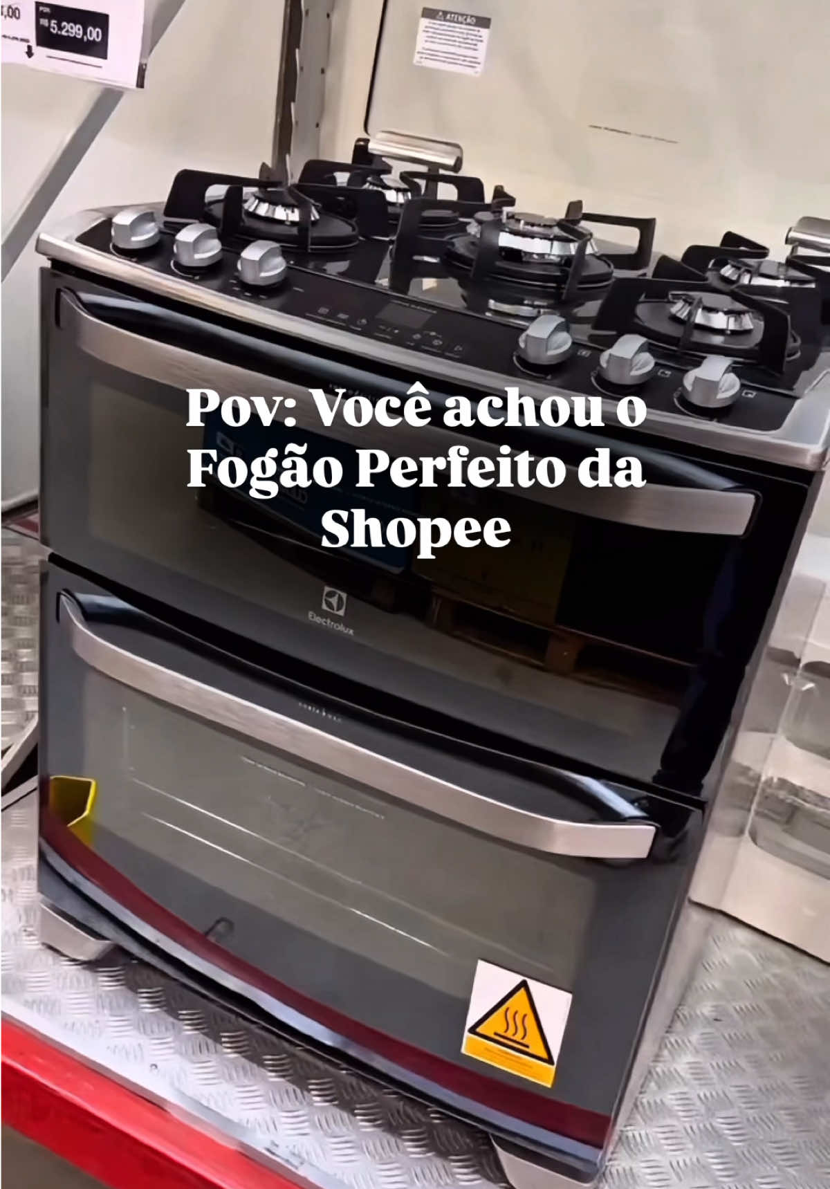 🔥 Cozinhe com praticidade e estilo! Garanta o Fogão 5 Bocas Electrolux Cinza Expert e transforme sua cozinha em um verdadeiro centro gourmet. 🍳 #shopee #comprasnashopee #comprasonline #fogão #fogãoelectrolux 