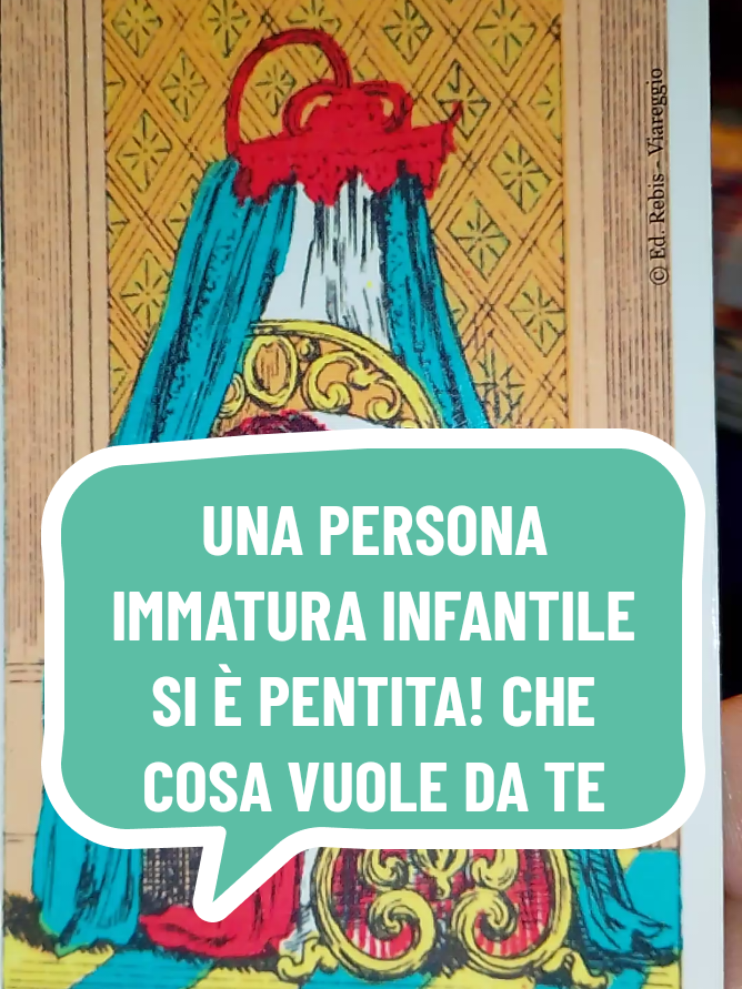UNA PERSONA IMMATURA INFANTILE SI È PENTITA! CHE COSA VUOLE DA TE? #cartomanzia #carte #sibille #tarot #tarocchi 