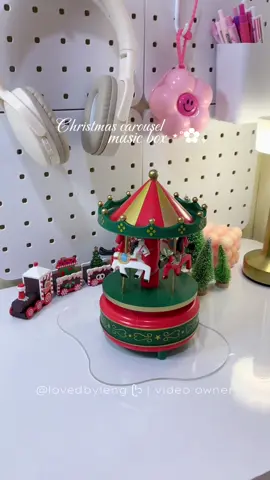 Christmas carousel music box 😍💗✨🎄 Ang ganda pang display at pang gift 🥰 #christmasdecor #christmascarousel #musicbox #christmasmusicbox #christmastiktok 