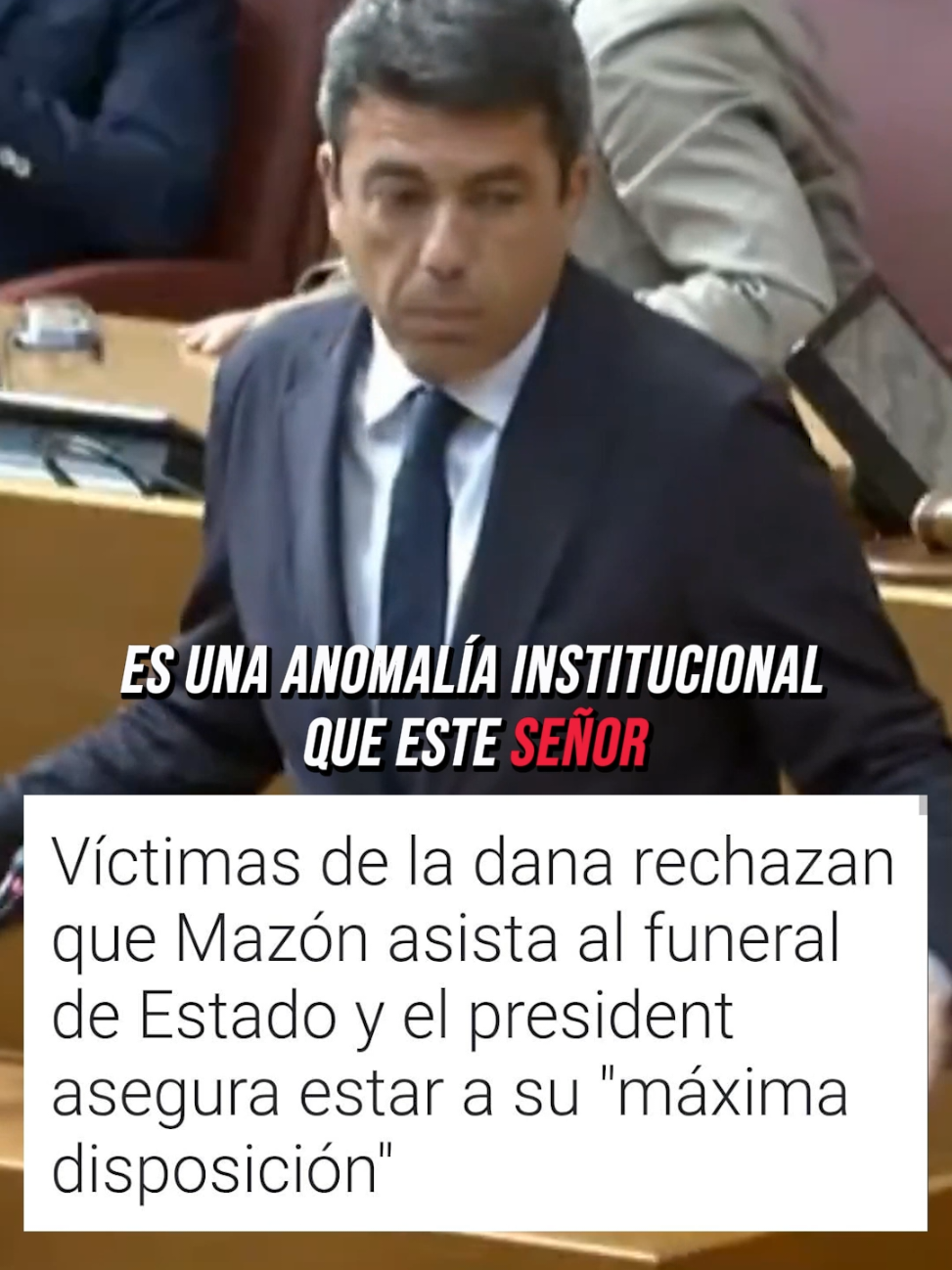12 meses después y Mazón sigue ahí. Sigue como President de la Generalitat gracias al apoyo de Feijóo y de todo el Partido Popular. #partidopopular #trending #dana #mazondimision #feijoo 