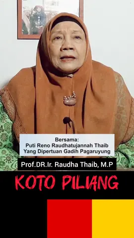 KOTO PILIANG, LAREN NAN PANJANG, BODI CANIAGO, Asal Usul Kata Minangkabau, Adat Tambo Minang, Pagaruyung, Tambo Minangkabau, Luhak Nan Tigo, Suku Minang