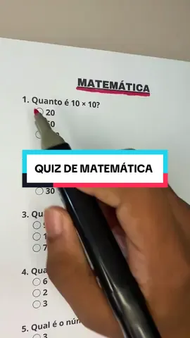 Quiz de matemática #matematica #tabuada #quiz #matemática 