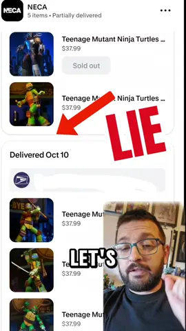How is @NECAofficial  so incredibly bad at communicating with customers accurately and accurately impromptly fulfilling orders or explaining why they're doing the crazy things they do. Even before you get into the epic shit show that is the quality and mechanics of their figures or the weird ordering timing with retailers like Walmart. The fact that they can't seem to handle shipping in any capacity or inform you accurately of what is going on is insane.  There's a whole ton of flashy post celebrating how awesome the new 2012 Teenage Mutant Ninja Turtles are, But on the back end there's an incredible amount of customers who are just in the dark or having their orders mismanaged an incredible insane ways #neca #2012 #teenagemutantninjturtles 