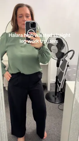 Halara high waisted straight leg leg work trousers. #tiktokshop #tiktokmademebuyit #fashion #women #clothes 