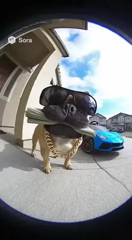 Motion at your front door 🐶💵 #frenchie #motion #ringdoorbell #sora #aivideos 