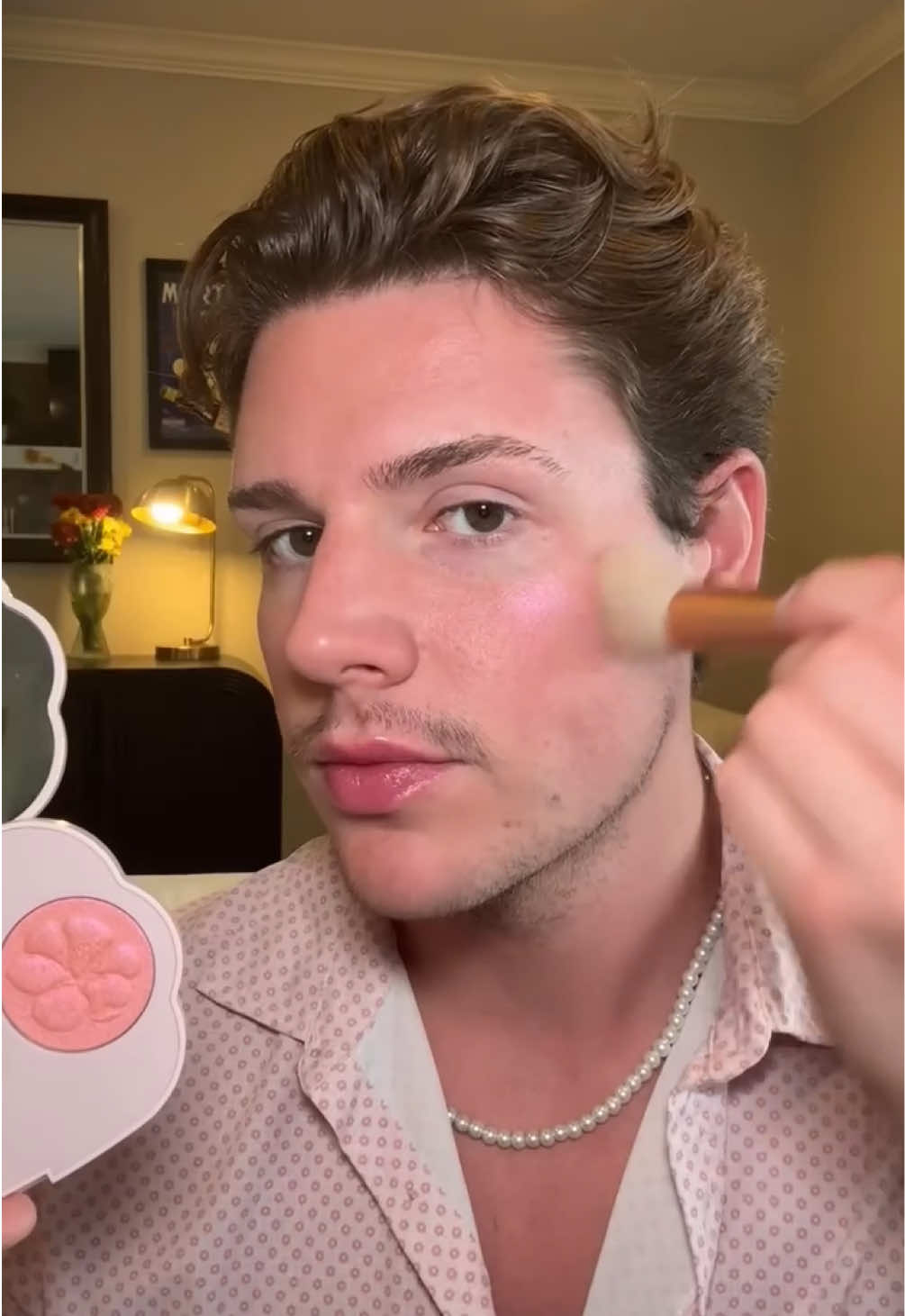 @facebyjack creates a glowing look in 3 steps using our: ✩luxury beautification undereye masks ✩cherry blossom blush palette ✩so popular pH adaptive lip oil @Wicked: For Good only in theaters november 21st