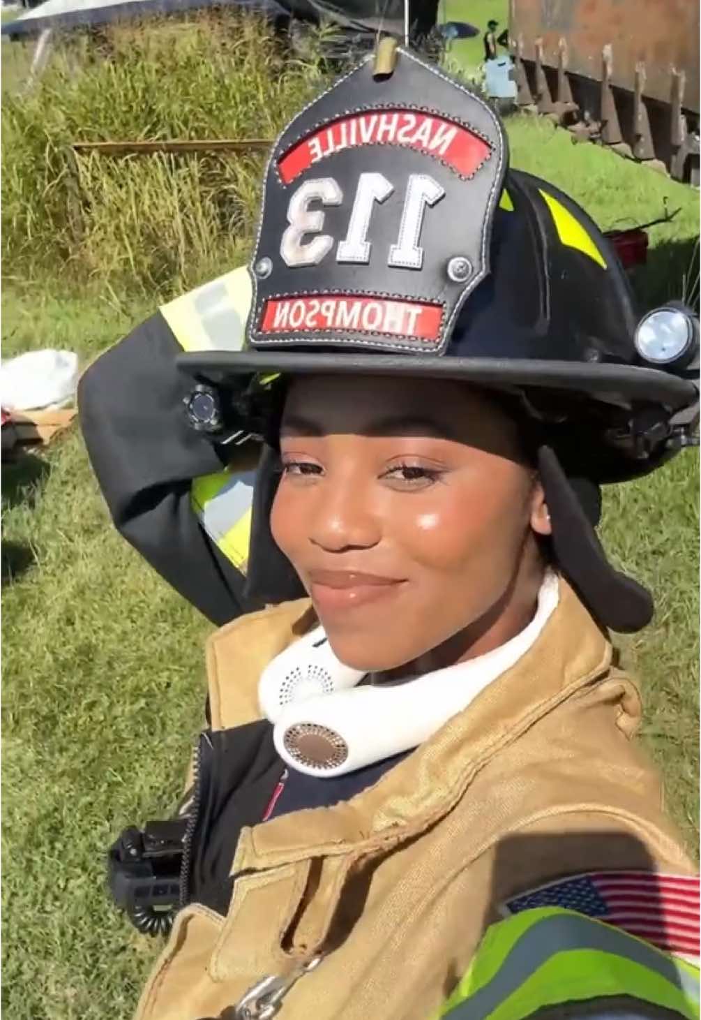 Just a little firefighter flair 🚒✨
