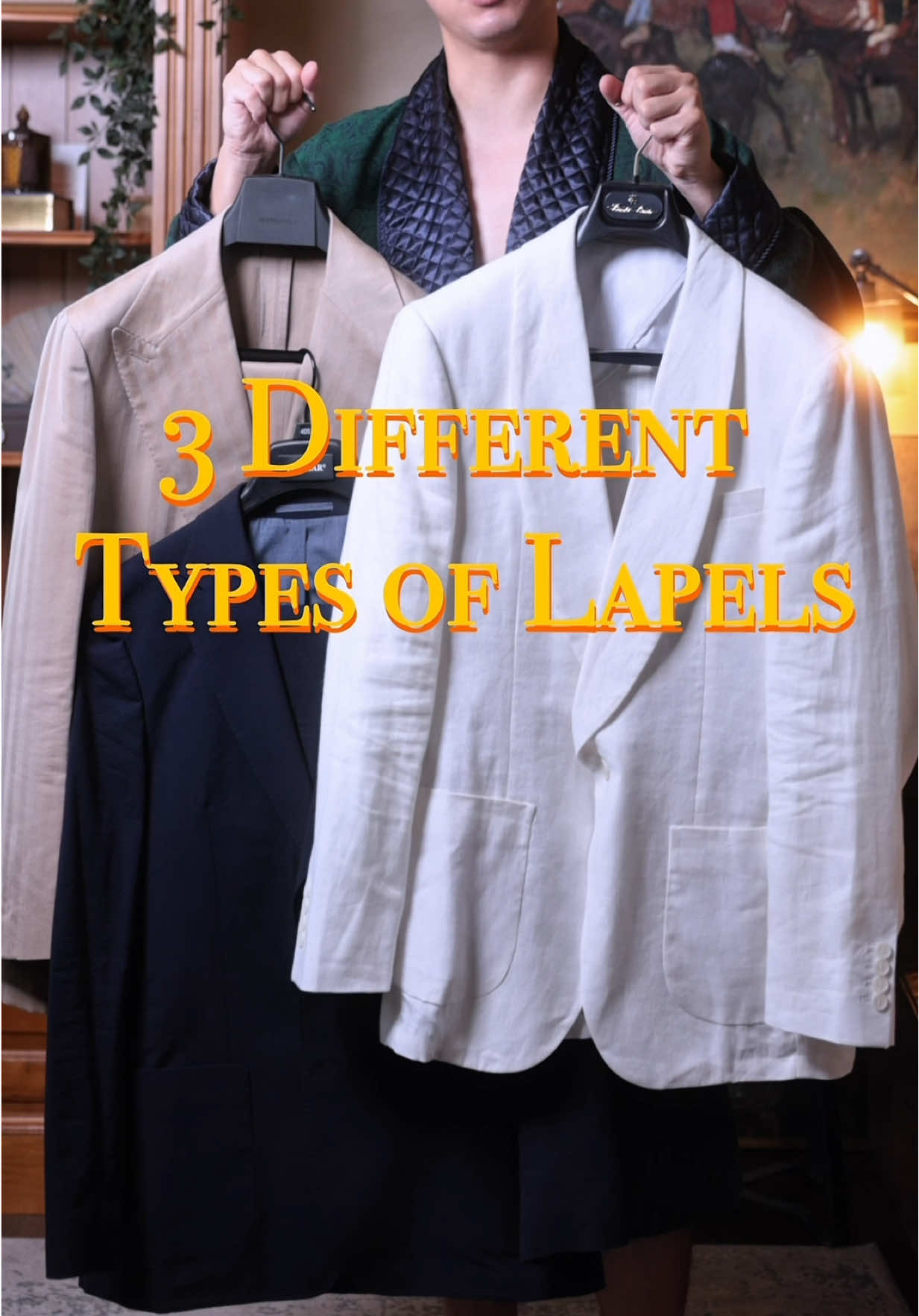 3 Different Types of Suit Jacket Lapels 💡 💡Notch lapel. This is the classic. You’ll see it on most business suits and blazers. It’s got that little cut-out where the collar meets the lapel — clean, simple, and super versatile. Perfect for work, meetings, daytime events, or even a smart dinner out. 💡 Peak lapel. Structured and sharp. The edges point upward, adding a touch of formality and presence. You’ll find it on double-breasted suits and formal cuts. Great for weddings, presentations, or any moment where you want to look polished and confident. 💡 Shawl lapel. Smooth and rounded, no cuts or points. You’ll mostly see this on dinner jackets and tuxedos. It’s elegant, minimal, and made for black tie events, galas, or any evening that calls for quiet sophistication. So yeah — next time you’re picking out a suit, don’t sleep on the lapel. It’s a small detail that makes a big statement. Which one is your favorite lapel? . . #mensuits #menswear #styletips #howtostyle  🏷️ : Single breast suit, double breasted suit, men suit style,  Classic style, classy style, old money style, gentleman style, how to style, style tips, mensfashion.
