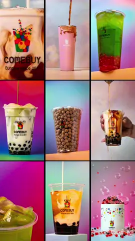 Tauch ein in die bunte Welt von Comebuy! Ob Eis- oder Milchtee, Frucht oder Tapioka, mit Kaffee oder Matcha ... Bei uns kommen alle auf ihren Geschmack! 😋🧋 #bubbletea #bobatea #boba #bubbletealover #bobatime #comebuy
