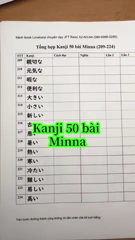 Nhất định đỗ N4 tháng 12 năm 2025 #lovekanji #kanjin4 