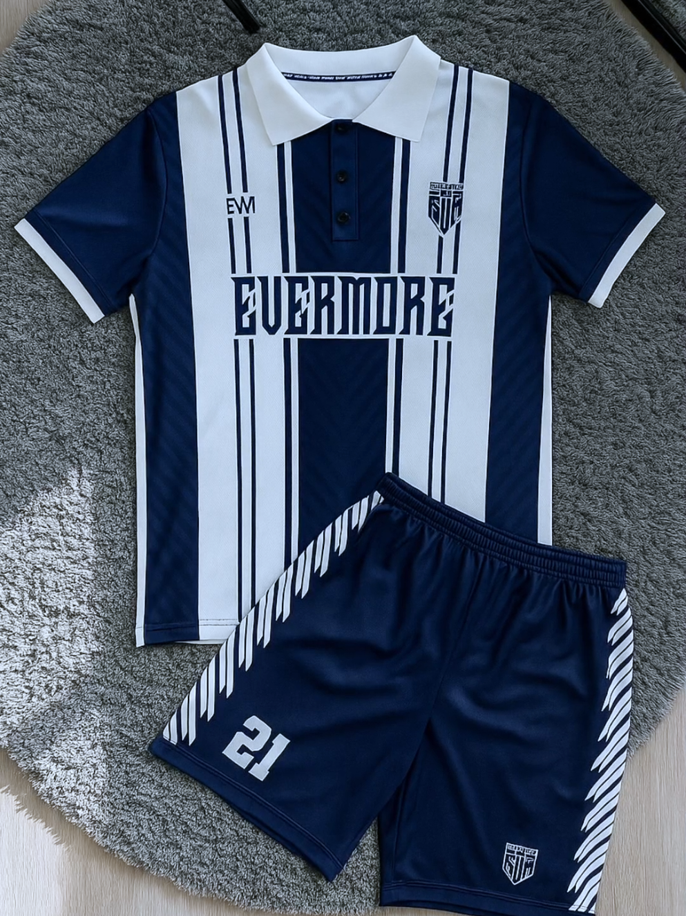 Jersey Evermore Sport BLUE WHITE STRIPED Full printing bisa Satuan #jersey #jerseyfutsal #jerseybola #jerseymurah 