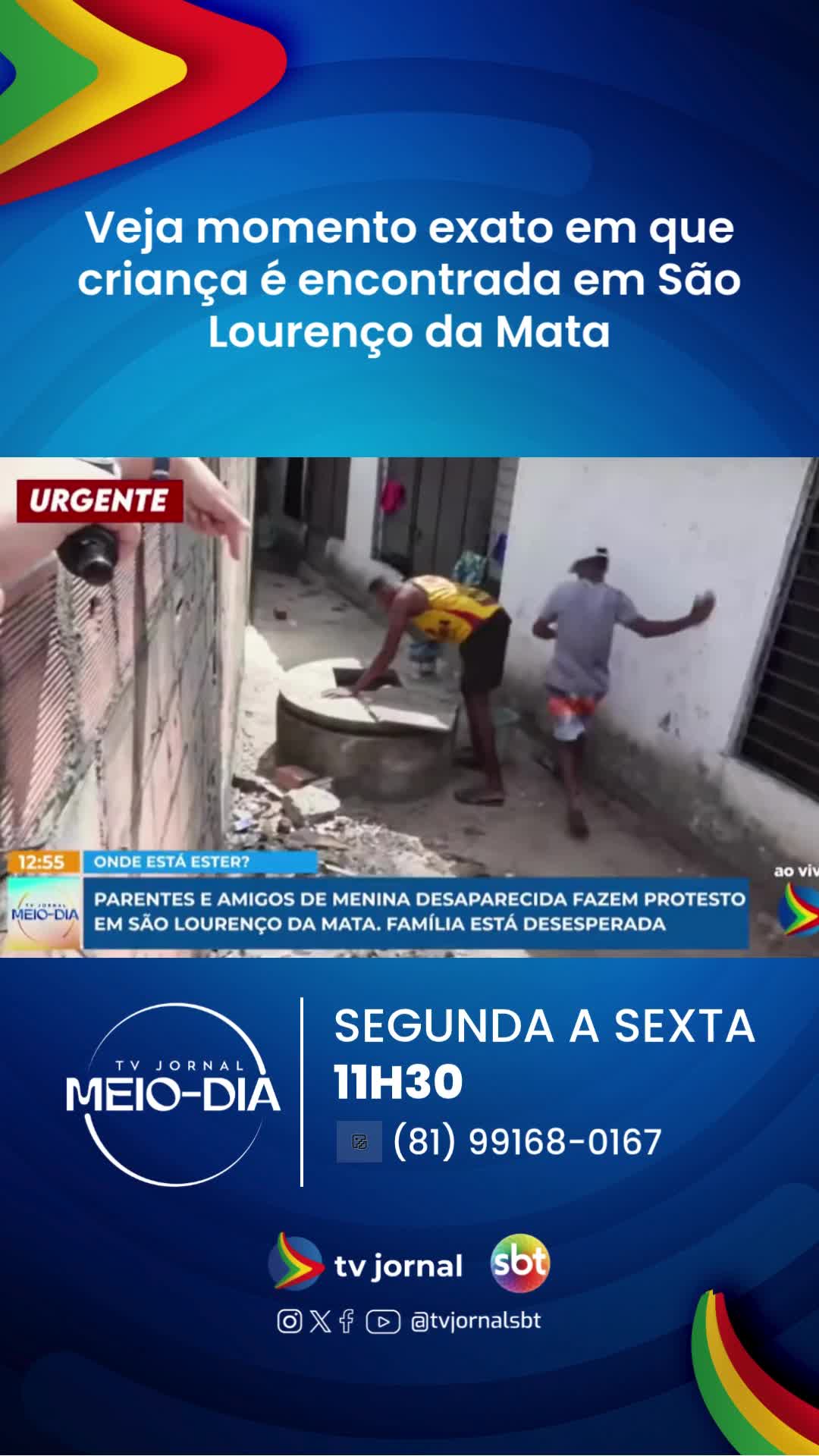 Veja momento exato em que criança é encontrada em São Lourenço da Mata. *sc #criança #sãolourençodamata #crime *digital #digital