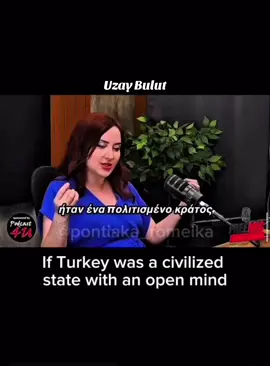 Uzay Bulut is a Turkish journalist of Pontic Greek origin, born and raised in Pontos (Karadeniz).  I’m really glad she spoke about the Pontians who still live in Karadeniz. Most people think everyone who stayed became Muslim, but she mentioned those who only pretended to convert and secretly kept their Christian faith — my family did the same. It’s important to raise awareness about the Pontian Christians in Karadeniz, even for the Laz Christian’s because we still cannot practice our faith openly. Many Greek Pontians often judge those who remained, assuming they’re all Muslim, but that’s not true.  Watch full video on YouTube it’s 51 minutes long: *Uzay Bulut is a Turkish journalist of Pontic Greek origin born and raised in Pontos. YouTube: FreeMic GR #ποντος #pontianak #pontianakviral #pontos #giasena 