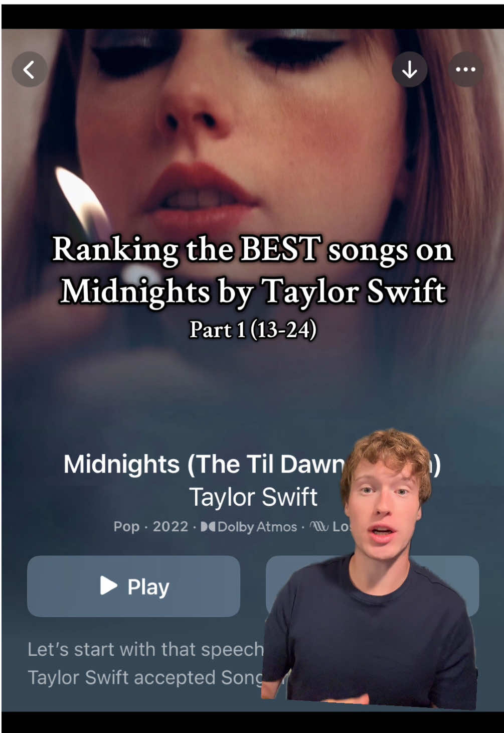 part 1 - what do you think is the BEST song on Midnights? @Taylor Swift #ranking #midnights #taylorswift #albumreview #fyp 