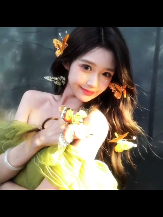 butterfly yellow 🦋#小魚 #xiaoyu 