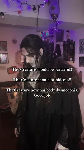 Good job yall he’s literally a baby #frankenstein #frankensteinsmonster #thecreature #halloween #maryshelley 