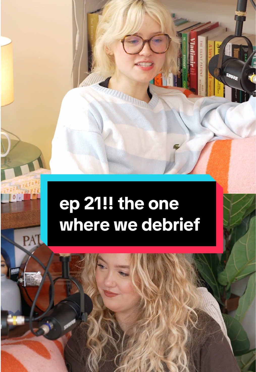 new episode out tomorrow!! and this week we’re debriefing maisie’s shows and watching some of your interviews with our very own queen ellen 😽👯‍♀️ @maisie peters @Ellen Peters #twinsoftiktok #debrief #podcasts 