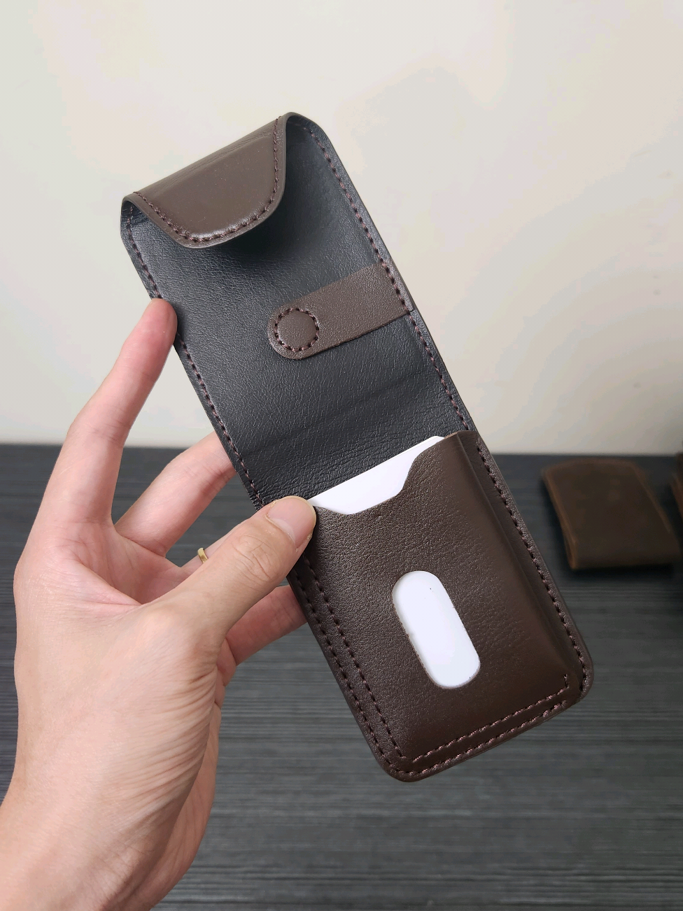 Ví sen da bò mini #longdoleather #bopdanam #vinamdabo #vidanam 