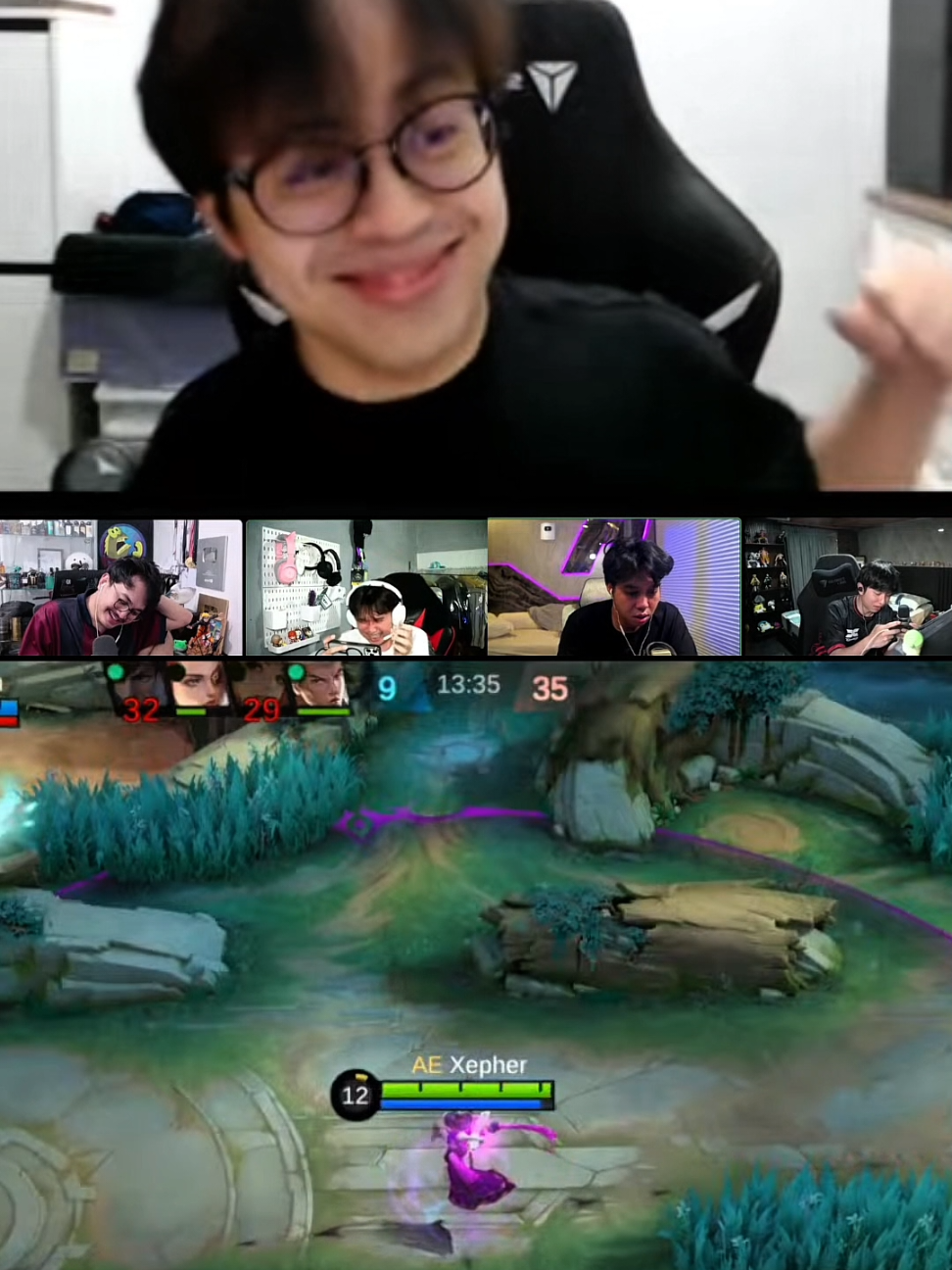 Moment Coach Xepher Melatih Adonan #luckyadnan #xepher #mobilelegends #clip #clipper 