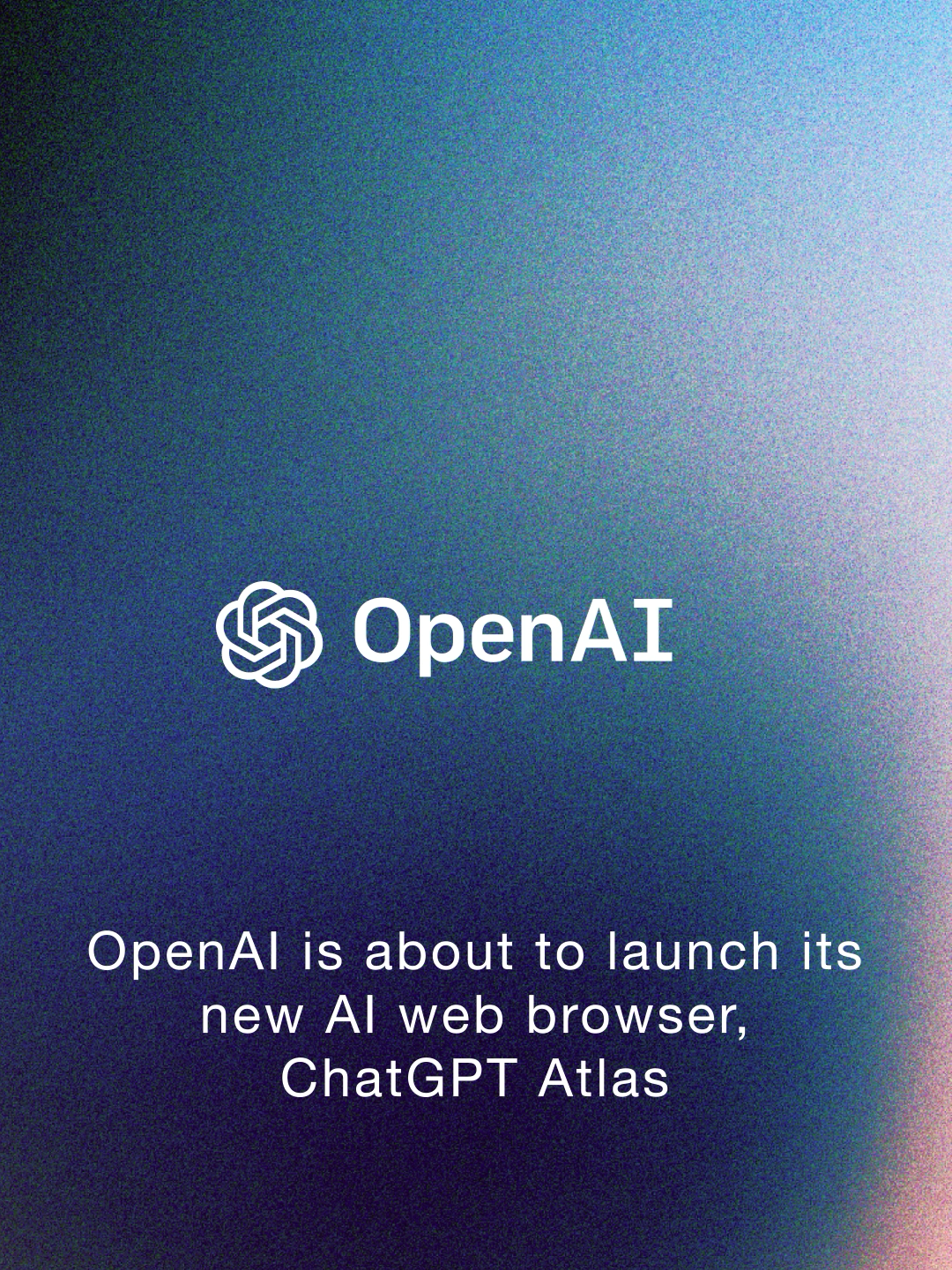 OpenAI just unveiled ChatGPT Atlas, its brand-new AI web browser built on Chromium. It launches today on macOS, with Windows, iOS, and Android versions coming soon. Atlas includes a built-in ChatGPT interface so you can chat, browse, and automate tasks — all in one place. This move puts OpenAI head-to-head with Google’s Gemini in Chrome, Perplexity’s Comet, and Microsoft’s Edge with Copilot Mode. The AI browser wars have officially begun. 🌐🔥 🎥 Livestream today at 1PM ET / 10AM PT 👤 CEO Sam Altman calls it “a new product I’m quite excited about!”