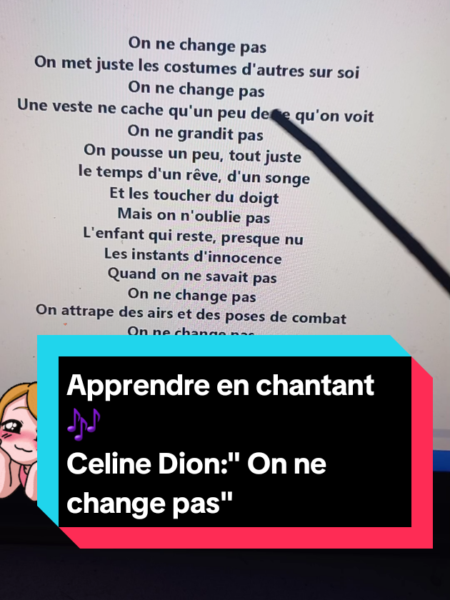 #imparafrancese🇫🇷 #canzoniinfrancese #celinedion #lyrics_songs #imparacantando 