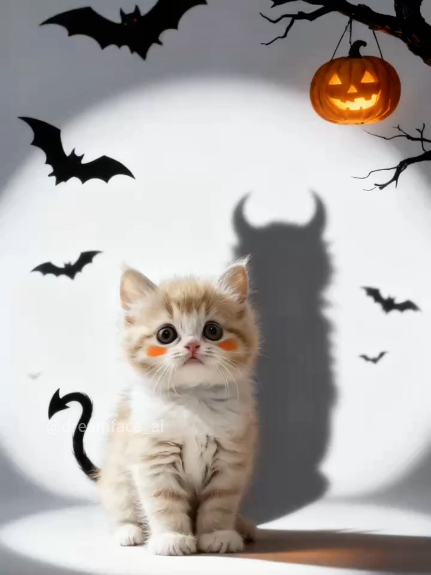Pets deserve to celebrate Halloween too! 🎃 The dreamface collection of spooky Halloween AI filters for pets is now live. Try it now!  #dreamface #cat #kitty #cutecat #cutekitty #catvideo
