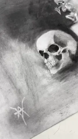 Really enjoying charcoal #charcoal #art #drawing #skull #darkart 