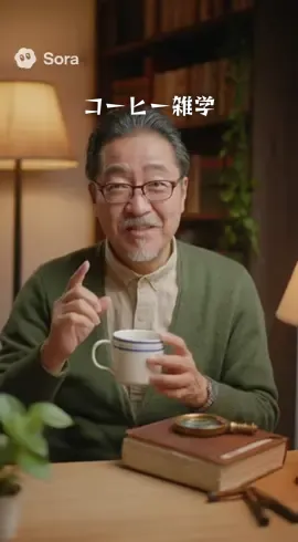 コーヒーの雑学#sora2 #おじさん #コーヒー 