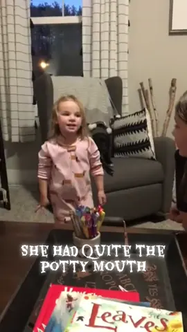 She was trying to tell us all about the scary witches in the movie.. I’m sure that’s what you all hear too.. right?