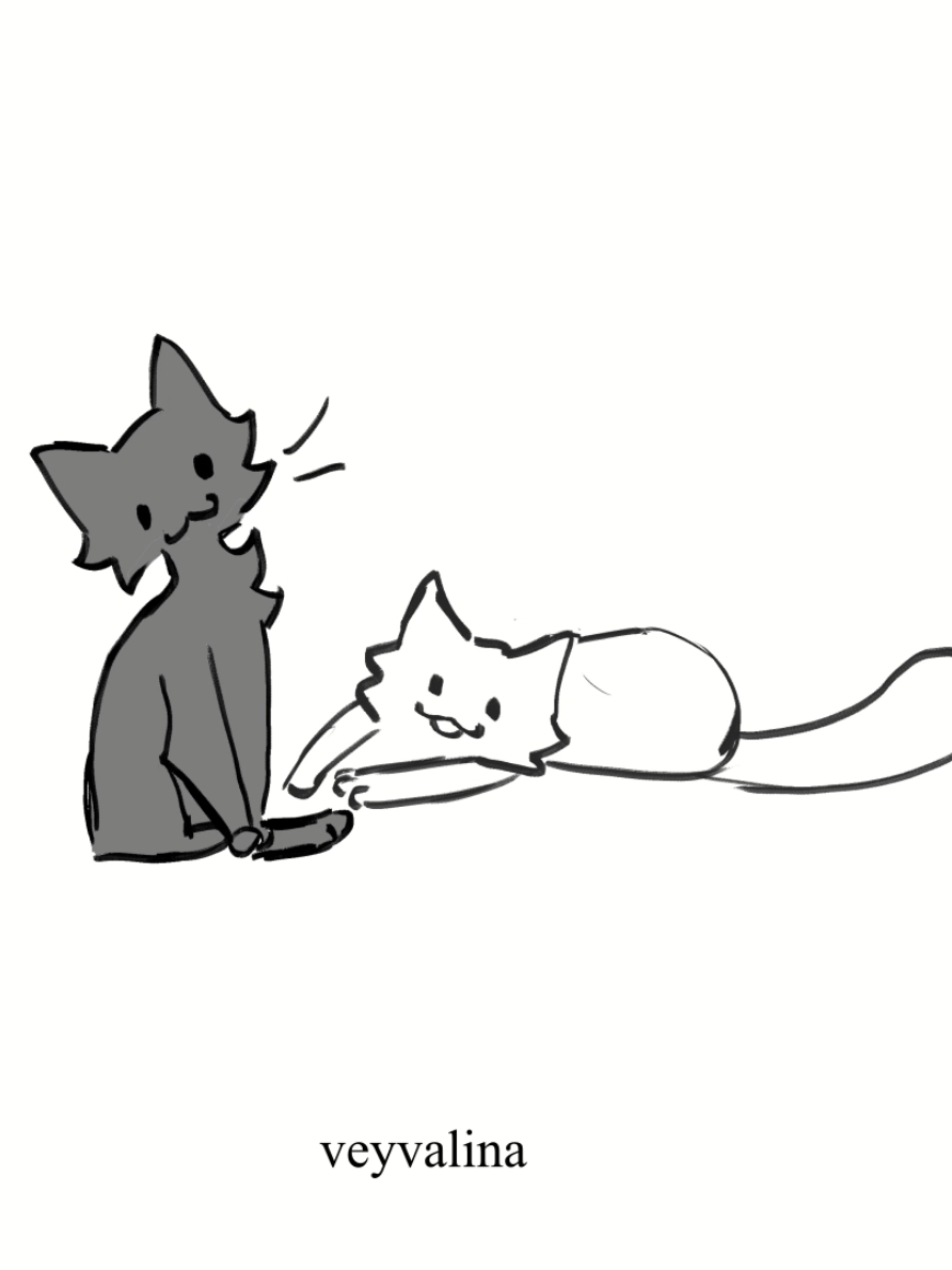 La la la la la~ . #animation #cats #cute #Love #us 