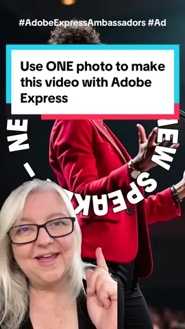Eye-catching AND easy to make - a video from just one photo?! @Adobe Express makes this a breeze. Why not try it yourself? #adobeexpressambassadors #ad #howtoadobeexpress 