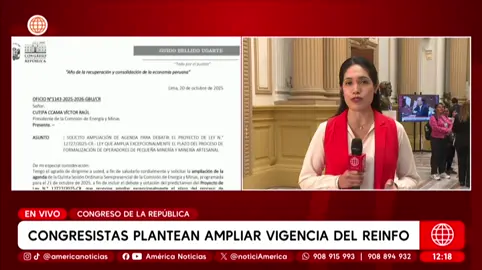 Congreso de la República plantea ampliar la vigencia del Reinfo. [Entérate de estás noticias y más en nuestra #WEB] [Link en biografía ↑]