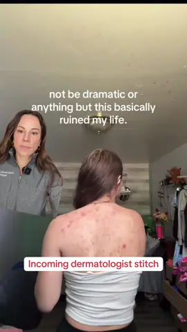 Back acne (or any acne for that matter, not just bacne) can take a toll on your physical and mental health. It is a real medical condition that requires real medical treatment. There is nothing dramatic about this- thank you @dani for sharing your story and hope you’ve found relief!  #bacne #backacne #dermreacts  