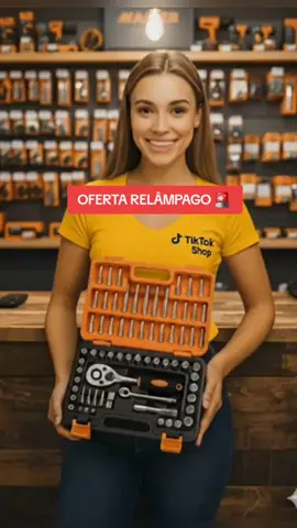 Kit De Ferramentas 46 Peças Jogo de soquetes, chave, catraca.. #Ferramentas #moto #carro #construção #obra 