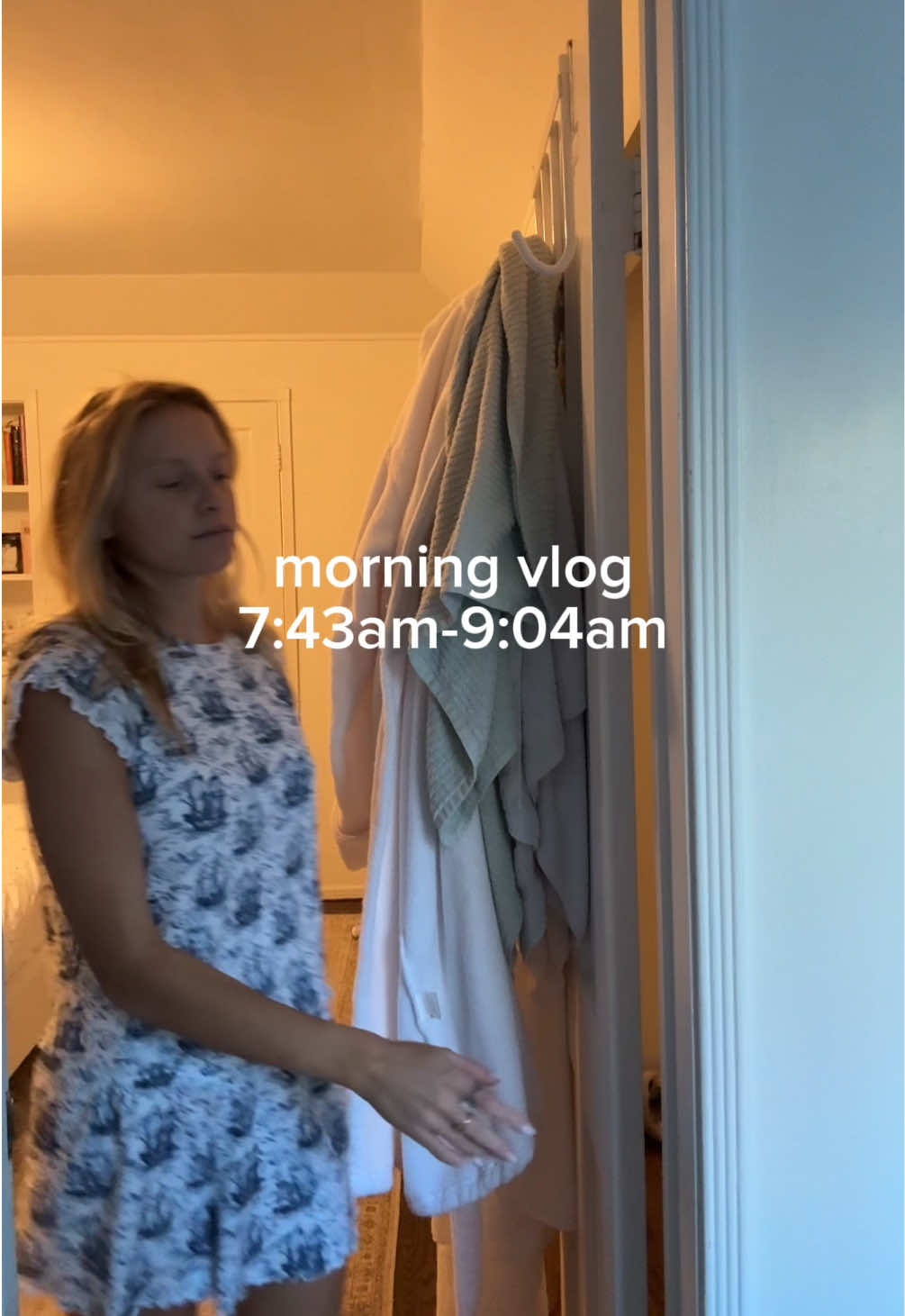 Morning vlogs look different when I’m not training haha 