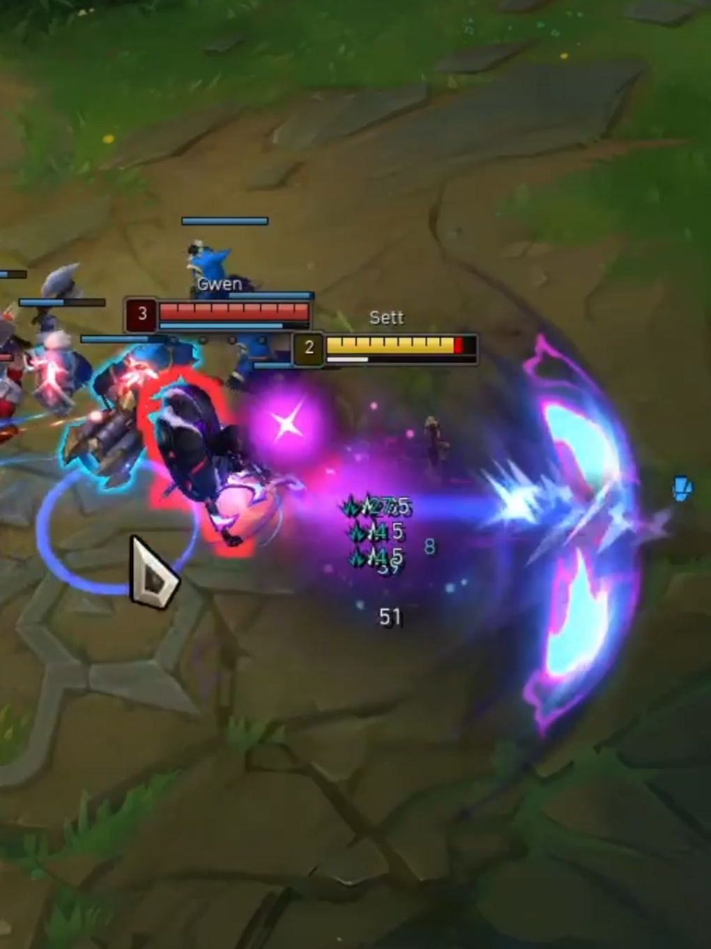 Sett vs Gwen  #guajirolol #guajiroleagueoflegends #leagueoflegends #toplane #sett 