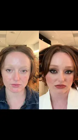 #beforeandafter glam using @esumcosmetics @viseart @OMNIA® Pro Makeup Brushes @GoldfadenMD 