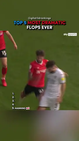 Top 5 Most Dramatic Flops Ever👀⚽️ #football #footballtiktok #ranking 