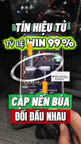 Trả lời @Không Tên Tín hiệu TRADE BO: Cặp nến búa đối đầu #langquan #tradebo #capnenbua #cangia 