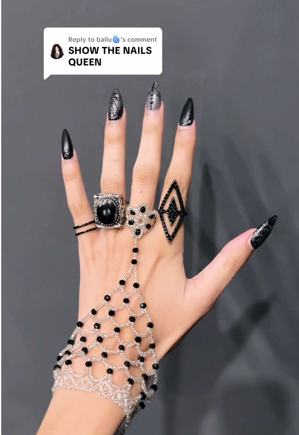 Replying to @ballu🌀 they already kinda grew out by the time I remembered to take vids with them lol #acrylicnails #acrylics #nailstiktok 