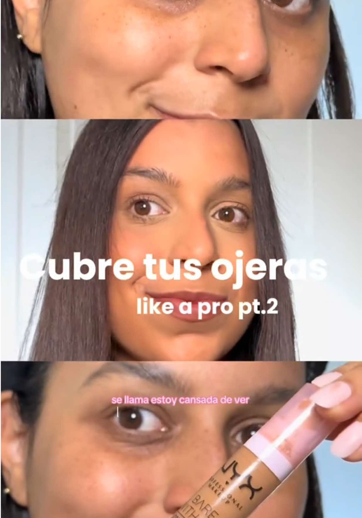 Como cubrir tus ojeras súper rápido y fácil ❤️‍🔥 #ojeras #darkcircles #mom #toddlermomlife #beauty 