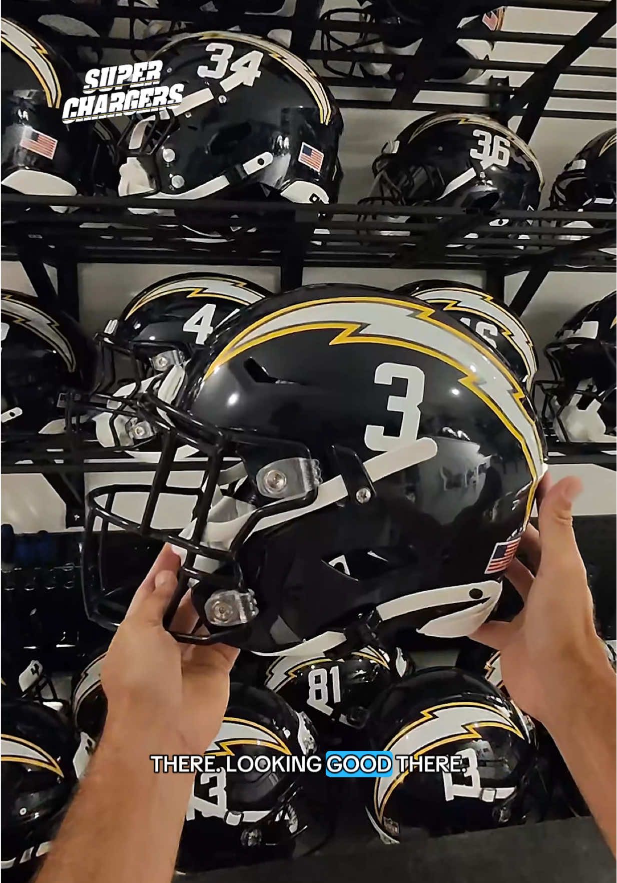let’s decal our navy helmets 👀 #nfl #decal #helmet #chargers #equipmentoperator 
